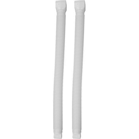 Rallonge de descente de gouttière flexible et universelle, extensible de 51 cm à 74 cm (blanc). (1/5)