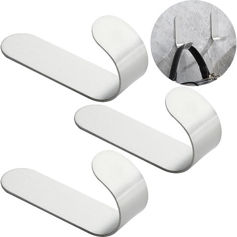 3 pièces crochet adhésif pour serviette et torchon, accroche murale sans perçage, porte-torchon pour salle de bain et cuisine (1/5)