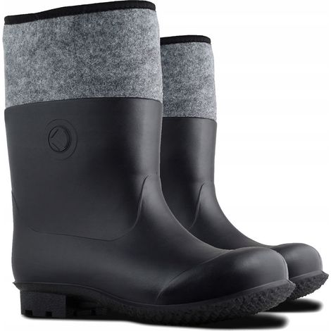 Botas de agua de fieltro para hombre Lahti Pro, PVC, talla 45 - botas de goma, 1 unidad. (1/5)