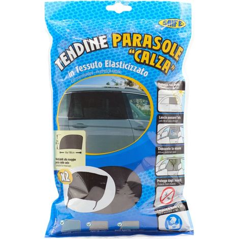 coppia tendine parasole con calza elastica rhutten