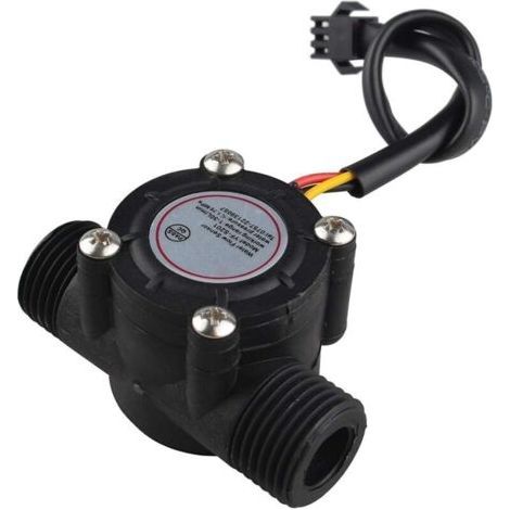 Lntyq Débitmètre/capteur de débit d'eau YF-S201 Contrôle du débit d'eau Interrupteur de débit d'eau Débitmètre Compteur de débit (1/5)