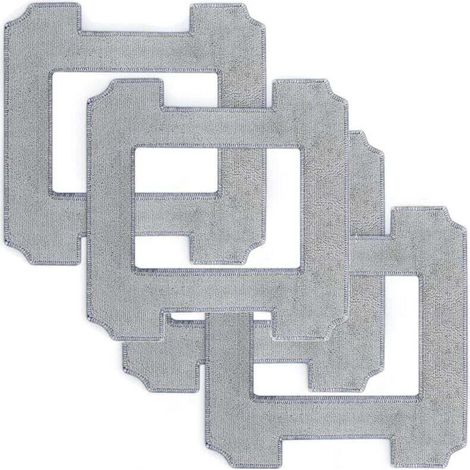 Pack of 4 Washable Vacuum Cleaner Replacement Pads for Mop Replacement Parts (1/4)