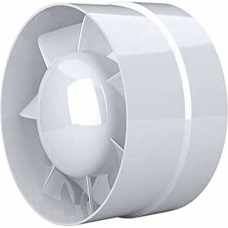 Ventilateur Extracteur d'air, économique 100mm, 12W/130m³, extracteur axial conduit en ligne : salle de bain, cuisine, cave (1/5)
