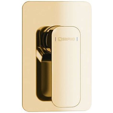 Sapho Spy - Duscharmatur für Unterputz mit Einbaukörper, für 2 Geräte, gold PY41/17 (1/2)