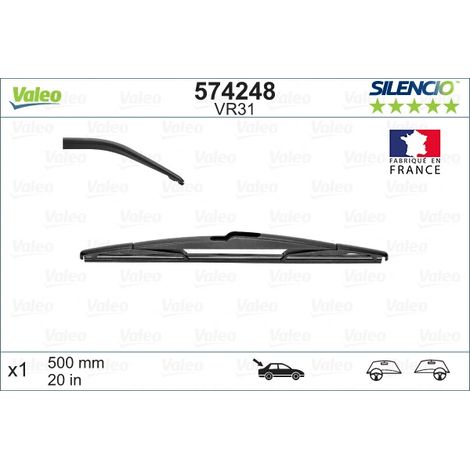 Balai d'essuie-glace Valeo 574248 CITROËN 28790AU210 642398 7701049002