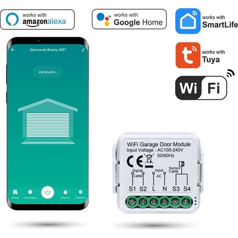 Tuya WLAN-Garagentoröffner mit Sensor (1/5)