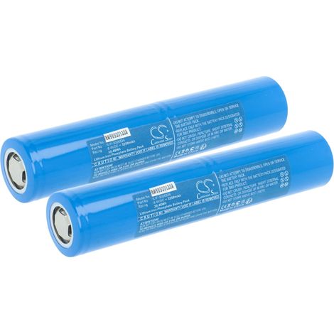 vhbw 2x Akku kompatibel mit Maglite ML150LR, ML150LR(X), ML150LRX Taschenlampe Kopflampe (3200 mAh, 6,4 V, Li-Ion)