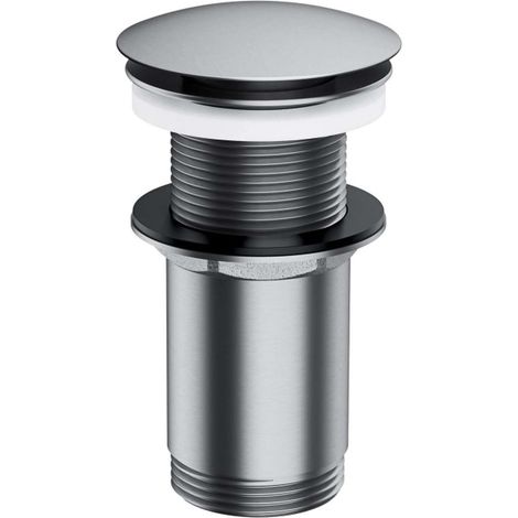 OMNIRES - Válvula de desagüe para lavabo, ClickClack, níquel cepillado A716NI (1/2)