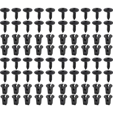 Lot de 80 vis M5 x 16 mm Torx - Carrosserie en acier inoxydable (1/5)