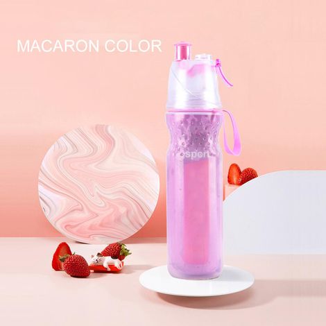 Gourde de sport outdoor 500 ml avec brumisateur, idéale pour le camping, l'escalade et le cyclisme. (1/5)