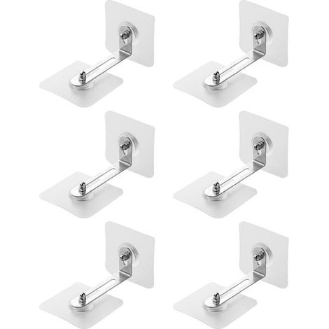 Anclajes de seguridad para muebles, kit de anclajes antivuelco de 6 piezas, anclajes de pared para muebles, montaje en pared de alta resistencia (1/5)