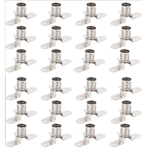 Douille E10 avec cosses à souder - Douille à visser pour petite ampoule - Lot de 24