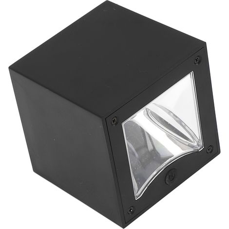 Quadratische Solar-Wandleuchte, kabellos, intelligente Lichtsteuerung, Solar-Zaunleuchten für Terrasse und Garten (1/5)