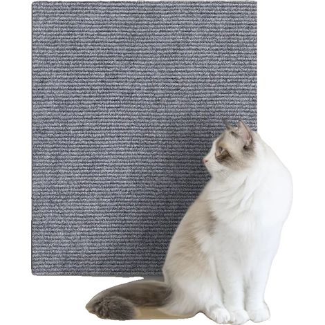 Rascador para gatos, tamaño personalizable, diseño autoadhesivo, GRIS, 60X100CM-a (1/2)