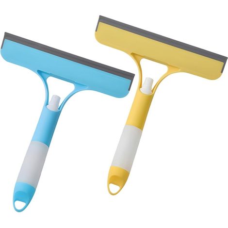 2 raclettes lave-vitres, pulvérisateur, pour miroirs et fenêtres (1/5)