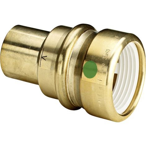 Pièce d'insertion avec SC Geopress 9615.1TW en laiton rouge 63x54mm
