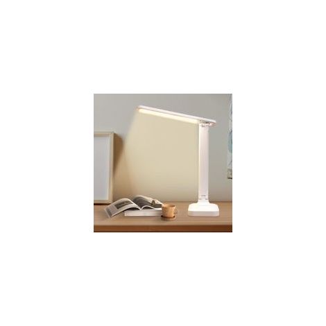 Lampada da tavolo senza fili, alimentata a batteria ricaricabile, con 3 modalità di colore e luce LED dimmerabile a sfioramento. (1/4)
