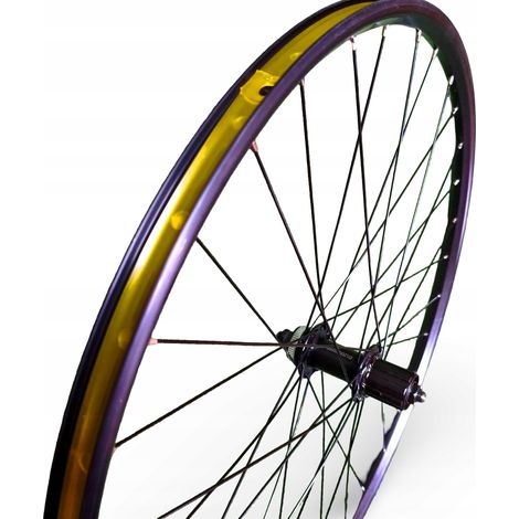 Rueda trasera para bicicleta de montaña Fuji de 27,5" y 32 radios, buje Shimano, Centerlock QR9, disco (1/5)