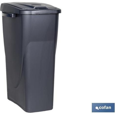 Cubo de basura gris para desechos en general (15 l) COFAN 41003412