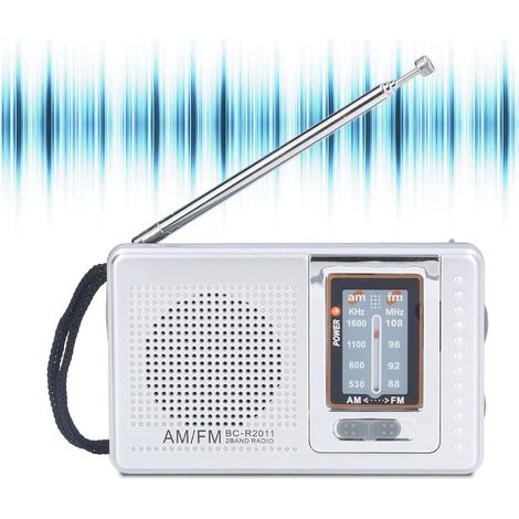 MFM radio portable Mini haut-parleur transistor noir pour les personnes âgées (1/5)
