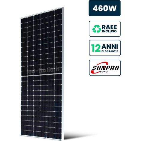V-TAC Pannello Solare Fotovoltaico SUNPRO TIER1 da 460W Silver Frame 1910x1134x35mm (1/4)