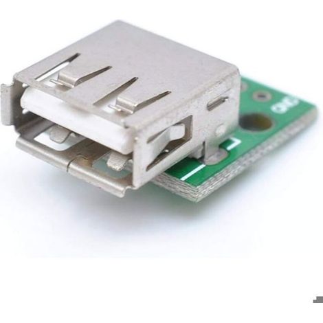Adaptateur USB 2.0 Femelle Vers DIP 4 Broches Droit - Connecteur Soudé Pour Câble Micro USB - 10 Pièces (1/5)