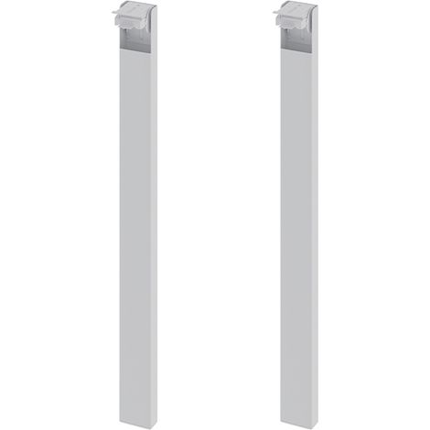 Set of 2 Folding Metal Table Legs 73cm Height (1/5)
