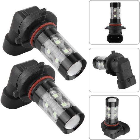 2 LED-Lampen 9005 HB4 8000K Gletscherblau 50W, Fern-/Abblendlicht-Set, Nebelscheinwerfer für Autos, leistungsstarke Beleuchtung (1/5)