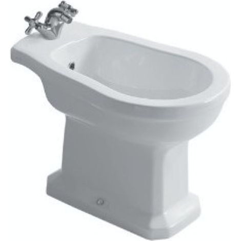 Bidet Ethos distanziato da muro tre fori cm. 59x38 bianco lucido (1/2)