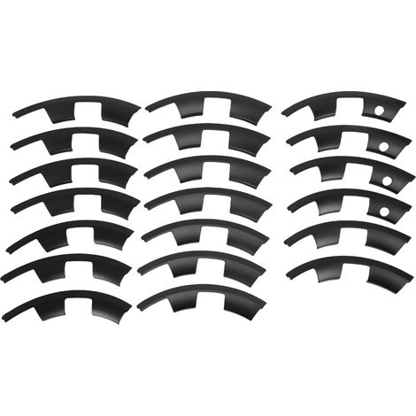 Anneau de protection de jante de roue, Type fendu, anti-rayures, protection automobile de remplacement pour modèle Y Juniper 2025 2026 Helix 20 pouces noir (1/5)