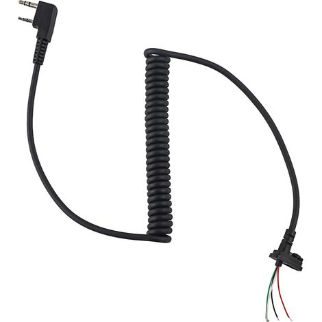 Fil de micro à main, large compatibilité, câble de haut-parleur à enroulement à ressort facile à utiliser, longue durée pour microphone de talkie-walkie (1/5)