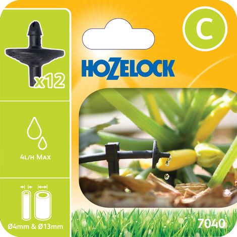 12 x Hozelock 7040 Pinch Drip Pressure Compensating Micro Irrigation Watering (1/3)