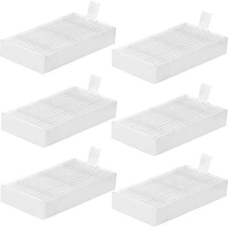Filtres HEPA de rechange compatibles avec les aspirateurs robots I-LIFE V3s, V3s-pro, V5, V5s et V5s Pro (lot de 6). (1/5)
