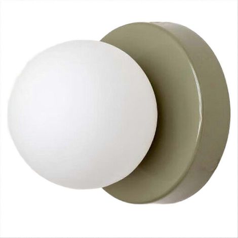 Applique murale LED en verre de style nordique, base minimaliste, idéale pour chambre, bureau, couloir, escalier, entrée. (1/5)