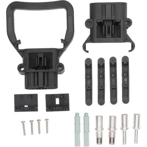 Connecteur batterie 80A mâle/femelle charge rapide chariot élévateur fiches cosses cuivre (1/4)