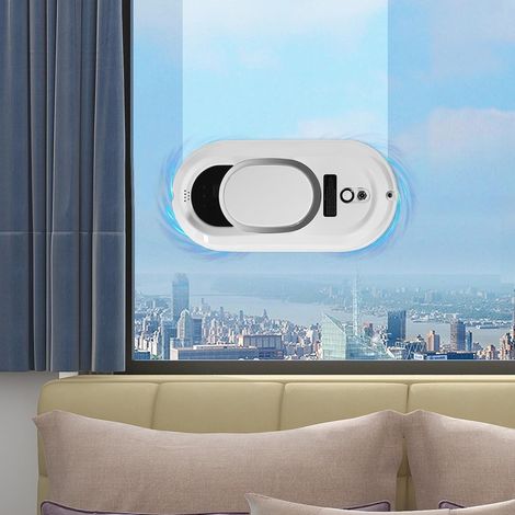 Fensterreinigungsrobot mit Spray-Funktion, intelligente Fensterreiniger, elektrische Fensterreiniger mit Fernbedienung, 2800Pa, 10,76 Quadratfuß/4 Minuten