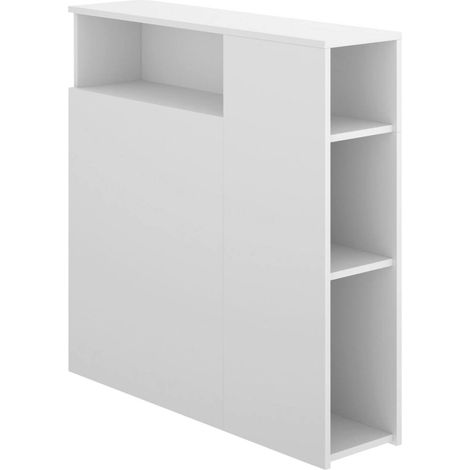 Dmora - Kopfteil Haitang, Kopfende, Bettkopfteil, Kopfbrett, 23x99 h96 cm, Weiß