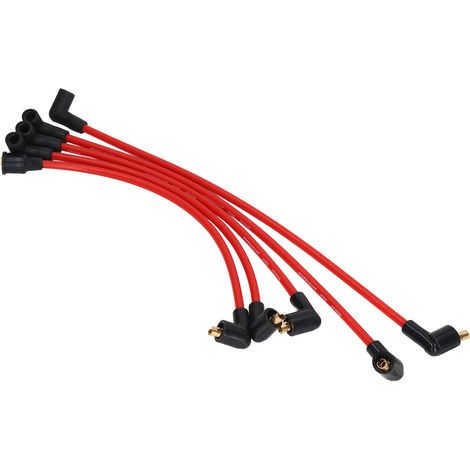 Lot de 5 câbles d'allumage haute tension en silicone rouge de 8 mm pour modèles MGB 1800 cm³ (1/5)
