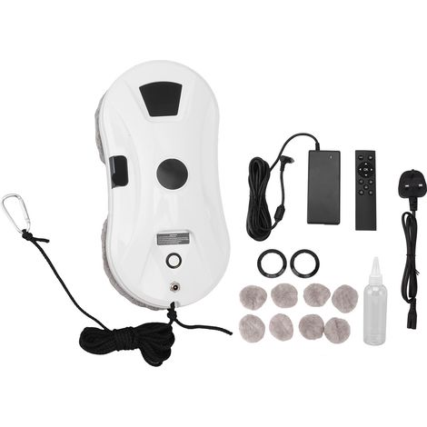 Nettoyeur de vitres automatique intelligent avec pulvérisation d'eau, aspirateur pour vitres, table et plafond, prise UK 100-240V (1/5)