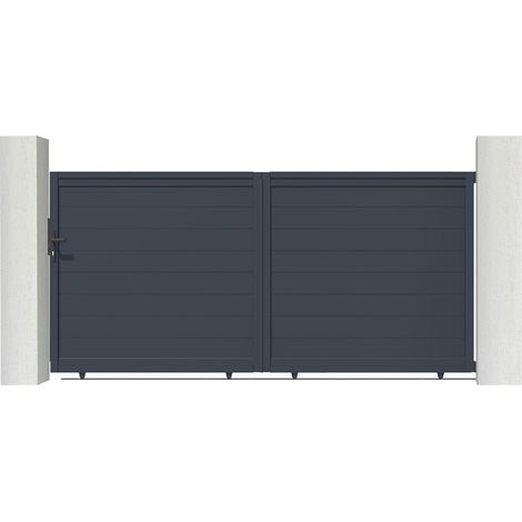 Puerta corredera de aluminio soldado 3m EIGER 300 x 140 cm