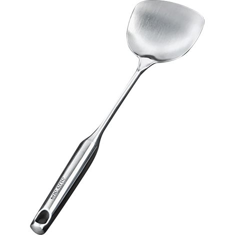 Spatule épaisse en acier inoxydable, avec manche Long, pelle de cuisson pour friture, ustensile de cuisine. (1/5)