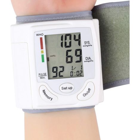 Tensiomètre automatique numérique au poignet, appareil de mesure à domicile