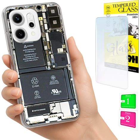 Custodia per Oppo Reno 14F / 14 FS 5G, cover fotografica, cover posteriore + vetro 9H (1/5)