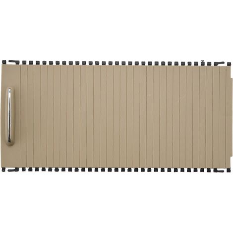 Cache-store enrouleur beige pour console centrale intérieure de voiture (1/5)