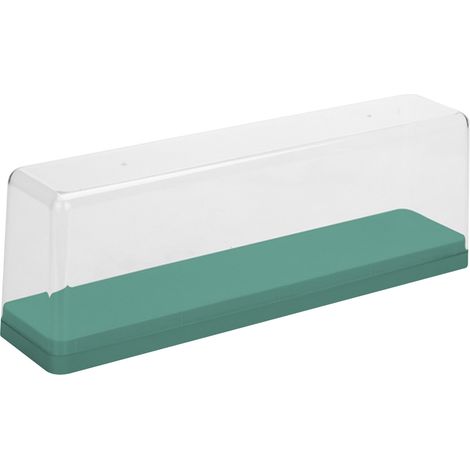 Boîte de rangement pour figurines, empilable, anti-poussière, transparente, vitrine pour poupées dessin animé, vert (1/5)