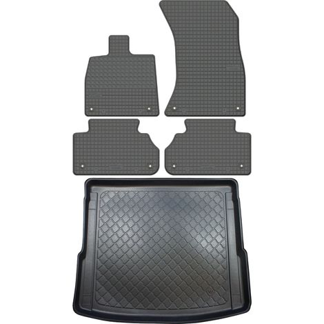 Audi Q5 II FY SUV desde enero de 2017. Juego de alfombrillas de goma para coche + alfombrilla para maletero. (1/5)