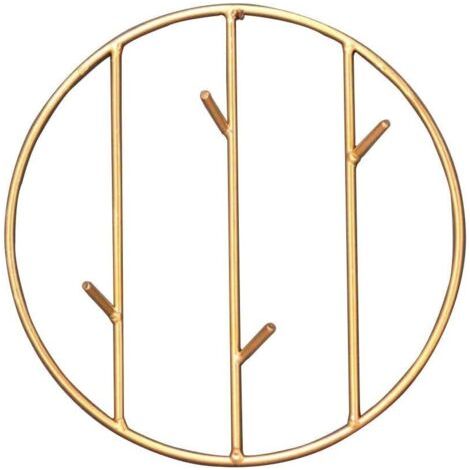 1 Pcs Crochet de Serviette,Crochets patère,Patère de Style créatif,pour Serviettes Chapeau Suspendre Manteaux écharpes,d'or,23 23cm (1/4)