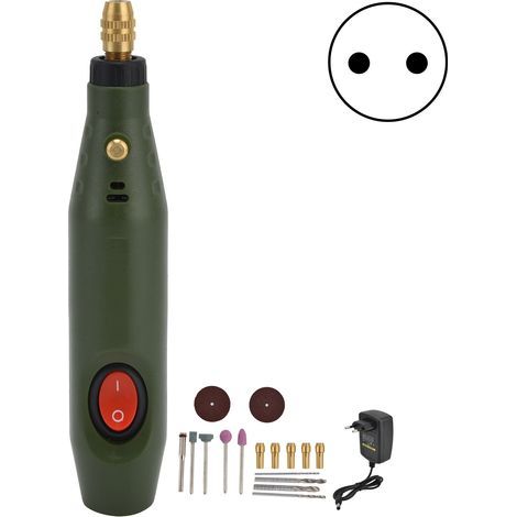 Outils de meulage électriques, nettoyage, Mini polissage, outil de gravure de bricolage rentable pour acier inoxydable, céramique et verre (1/4)