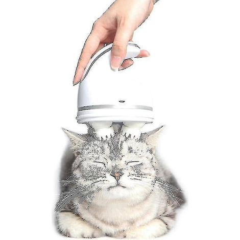 Jouet électrique pour chat, masseur de tête pour animaux de compagnie, brosse de massage portable pour chats, outils de toilettage automatiques (1/5)