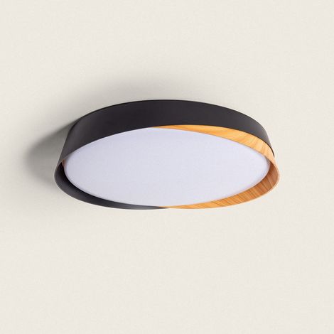 LED Deckenleuchte 28W Rund Ø420 mm CCT Wählbar Nil Schwarz